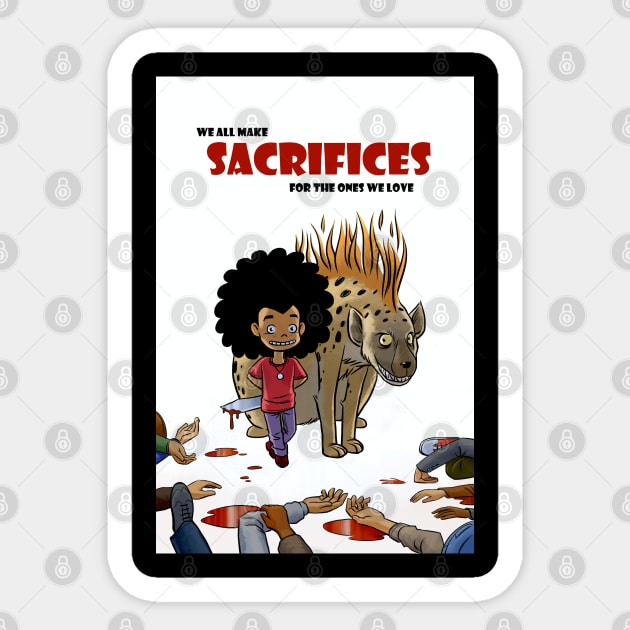 HOWLER AND ZOOEY - "SACRIFICES" Sticker by INK&EYE CREATIVE